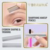 BRAWNA 3 PCS PMU Mapping Pencils Set with 3 Eyebrow Ruler Sticker and Razor Blade Sharpener for Microblading Eyebrow, Lip Blushing and Brow Measuring