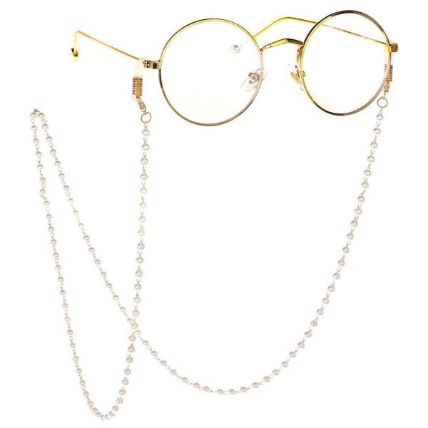 Pearl Glasses Eyeglasses Chain for Women Girls Beaded Sunglasses Chains Pearl Eyewear Chain Holder Necklace