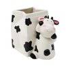 Sixdrop Cow Utensil Holder | Kitchen Crock Storage | Cow Print Stuff Accessories Decoration | Cute Cow Gifts For Women | La Vaca Animal Cow Decor | Countertop Cow Stuff Vase