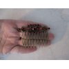 Generic Antique bronze garnet red crystal hair comb barrette clip bridal clip bridal, 10
