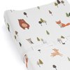 Sweet Jojo Designs Woodland Animals Boy Girl Gender Neutral Unisex Baby Changing Pad Cover Sheet Infant Newborn Diaper Table Change Mat Cover Sage Green Beige Watercolor Forest Animal Brown Bear Fox