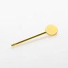 3Pcs Round Metal Cosmetic Spoon Spatulas Makeup Spatula Eye Cream Spoon Beauty Scoop Mini Spoon Makeup Beauty Spoons Mini Cosmetic Skincare Spatula for Home Salon, Gold, Silver, Rose-Gold