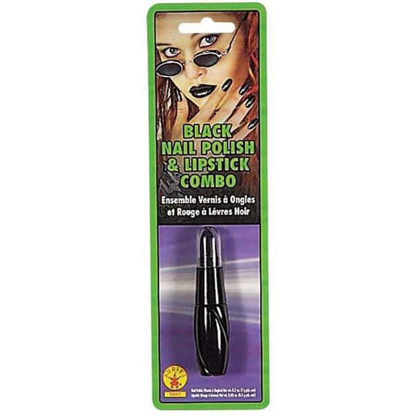 Rubie's Costume Co. 19907 Black Lipstick and Nail Polish Costume, One Size, Multicolor (Pack of 12)