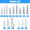 122Pcs Cotter Pin Hair Pin Clevis Pin Assortment Kit,R Clips Retaining Hair Pins Assortment, Including Single Hole Clevis Pin&Split Cotter Pin&R Clip Hitch Pin for Trailer Latch, Zinc-Plated