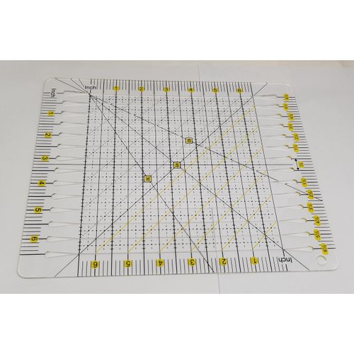 HONEYSEW Acrylic Quilt Cut Ruler Template for Quilting Fabric Cutting Crafts