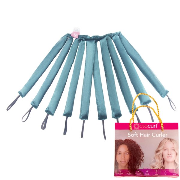 Octocurl Octopus Heatless Hair Curler - Hair Curlers to Sleep In, Overnight Curls, Heatless Curls Headband, Hair Curlers No Heat, Heatless Curlers Hair Rollers, Curlers for Short Hair (Satin - Jade)