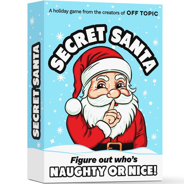 OFF TOPIC Secret Santa: A Mystery Christmas Party Game - Figure Out Who's Naughty and Who's Nice - Christmas Game for Adults