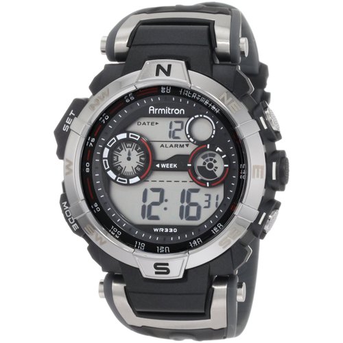 Armitron Sport Men's 408231RDGY Digital Watch