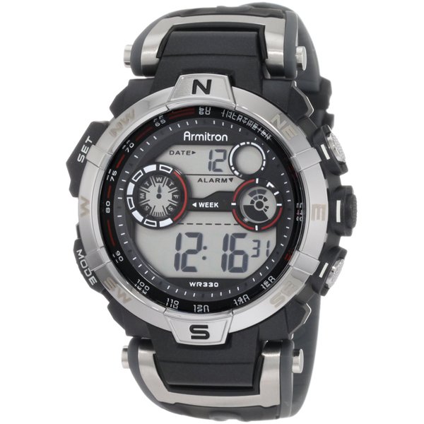 Armitron Sport Men's 408231RDGY Digital Watch