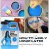 Liquid Latex Fashions- Ammonia Free Natural Face paint for Kids and Adults, Ideal for Artwork, Party, School Plays, Cosplays and Concerts, Neon Blue- 8 oz