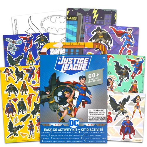 Justice League Advanced Coloring Book Set - Bundle of Adult Justice League Coloring Book with Superman, Batman, Wonder Woman, More | Adult Coloring