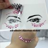 6 Sheets Face Jewels Face Gems Stick On, Self Adhesive Rhinestones for Makeup Rave Accessories for Festival Holiday Costumes