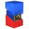 Ultimate Guard Boulder Synergy 100+, Deck Case for 100 Double-Sleeved TCG Cards, Blue/Red, Secure & Durable Storage for Trading Card Games