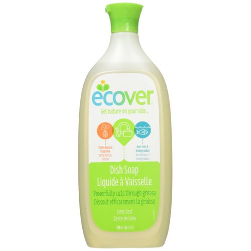 Ecover Dish Soap, Lime Zest, 25 Ounce