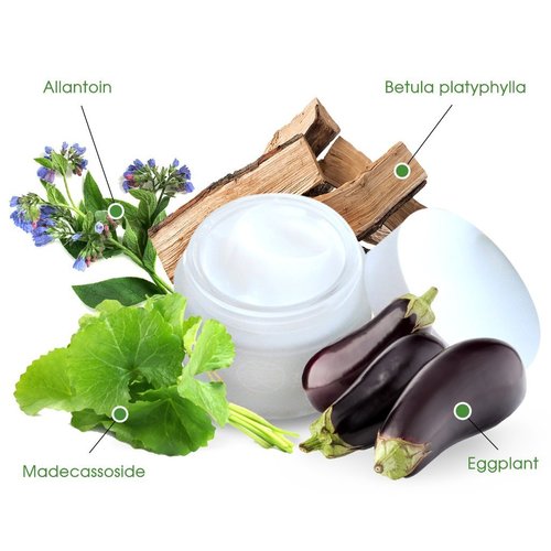 CRAZY SKIN Skin Repair Trouble Care Korean Night Sleeping Face Mask 1.76oz | Overnight Facial Cream | Moisturizer for Acne-Prone Skin | Pore Minimizer Barrier Cream Eggplant, Salicylic acid