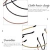 FOMIYES Metal Hair Band 5pcs Skinny Headband Thin Hair Hoop Hairband Spring Hair Hoop Simple Metal Headband for Makeup Sports Yoga