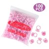 NXJ INFILILA Glue Rings, 100PCS Glue Rings for Eyelash Extensions, Disposable Lash Glue Rings for Eyelash Extension Supplies, Blossom Lash Glue Holder Rings for Lash Supplies