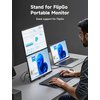 JSAUX FlipGo Portable Stand Mount for 13.5'' 15.6'' 16 Inches Portable Monitor Extender Screen - Black
