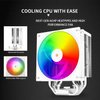 Thermalright Assassin X 120R Digital ARGB White CPU Air Cooler, 2000RPM Speed,4 Heatpipes, 12cm Quiet PWM Fan CPU Cooler, Digital Screen Top Cover,for AM4/AM5,Intel LGA1700/1851/1150/1151/1200