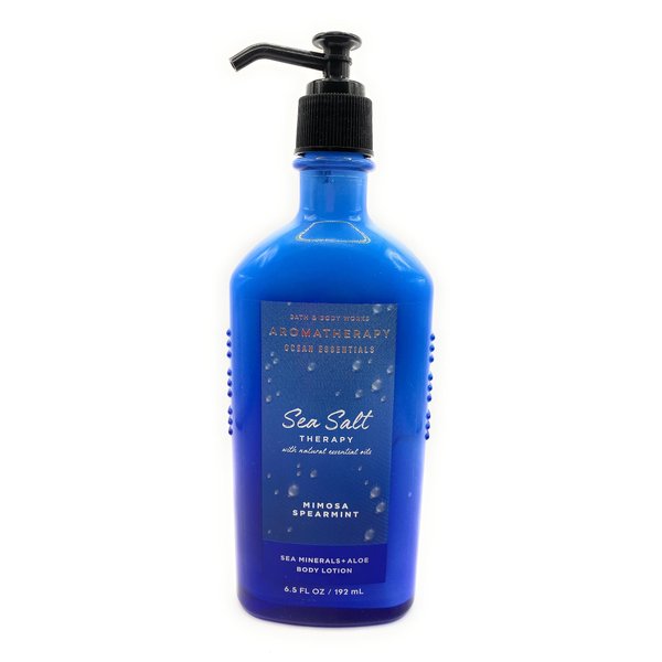 Bath & Body Works Aromatherapy Sea Salt Therapy - Mimosa Spearmint Sea Minerals + Aloe Body Lotion, 6.5 Ounce