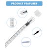 1mL Syringes without Needle, Luer Lock Syringe with Cap, Sterile Individually Wrapped, Accurate Liquid Measurement - 50 Pack for Lab Use and Home Care