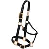 Weaver Leather Original Adjustable Nylon Horse Halter, Yearling, Black