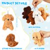 12 Pieces Mini Dog Keychains Puppy Themed Party Favors Plush Stuffed Dogs Mini Dog Party Favors Animal Keychains for Kids Prizes Carnival Christmas Birthday Party Gift, 4.8 Inch(Cute Style)
