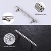 Probrico 5 Pack 2-1/2" Hole Center Solid Stainless Steel T Bar Cabinet Pulls Modern Euro Style Brushed Nickel Kitchen Cupboard Handles Dresser Drawer Knobs Kitchen Cabinet Hardware 4" Length