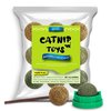 beishan Catnip Balls, 8 ct - Cat Ball Toy - Kitten Toys - Cat Nip Ball Cat Toy - Cat Lick Ball - Cat Nip Cat Toys - Natural Catnip Ball for Cats of All Breeds, Green