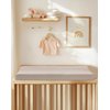Changing Pad Cover for Baby Boy Girl 2 Pack, Muslin Changing Table Pad Covers with Boho Style, Neutral Nursery Bedding Essentials Soft and Breathable(Beige & Cream)