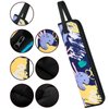 Beautyflier Set of 2 Curling Iron Travel Case, Heat-Resistant Flat Iron Holder Case, Straightener Travel Case and Silicone Mat for Hair Tools for Travel, Gym or Daily Use (16.5IN, Color Graffiti)