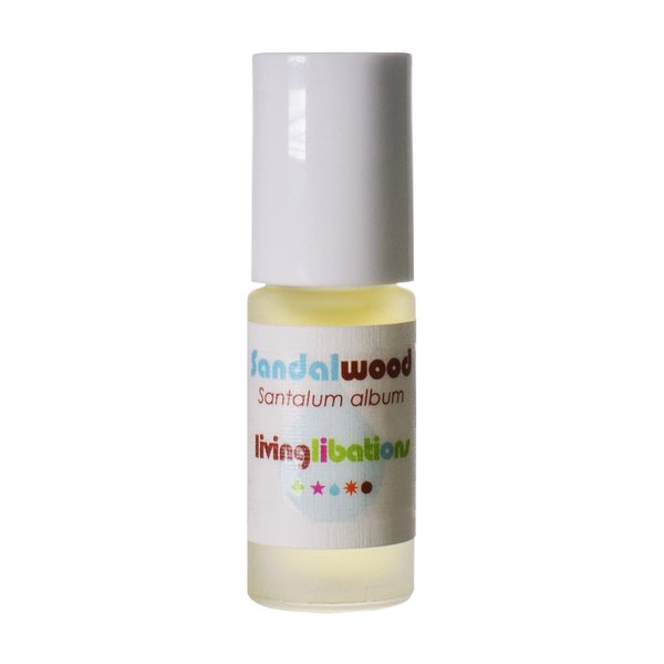 Living Libations - Organic Poetic Pits Roll-On Deodorant | Natural, Wildcrafted, Vegan Clean Beauty (Sandalwood)