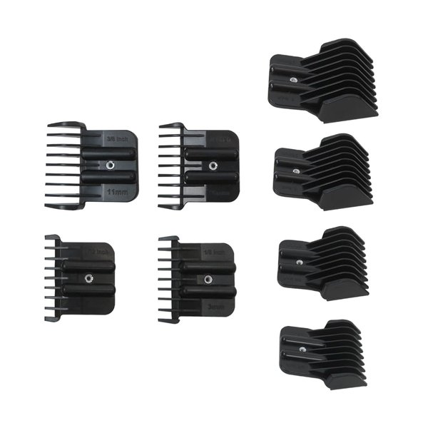Upgraded 8 Sizes Trimmer Guards Set Compatible for Babyliss FX787G, FX787BN, FX787RG, FX787S, FX787GDB, FX726, FX797,Multiple Sizes w/Metal Spring Clip