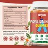 ABYSSUS Psyllium Husk Gummies 1500mg, Daily Psyllium Husk Fiber Supplement, Supports Digestive Health & Bloating Relief, Sugar-Free, Peach Flavor, 60 Count