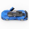Blue Sports Car MOC Building Blocks,Speed Champions Cars Toy Building Sets,City Vehicle DIY Building Bricks for Kids and Adults-167 PCS