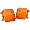 SWATOW INDUSTRIES 3 Inch Amber LED Pod Covers 2PCS Square LED Light Bar Covers LED Cube Covers Protective Polycarbonate Light Bar Lens Covers