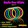 PartySticks Moondance Glow Sticks and Connectors - 40pk Glow in The Dark Party Favors with 16 Glow Sticks Party Decorations and 24 Connectors for Light Up Glasses, Glow Necklaces, Glow Bracelets