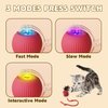 DVHNMK Chewie Viral Rolling Ball,Interactive Rolling Dog Ball Toy,Interactive Cat Ball Toy,Interactive Cat Dog Toys Ball Fast Rolling,360° Smart Automatic Rolling Pet Ball (Grey)