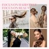 GOO GOO Ponytail Extension, Long Straight Wrap Around Clip in Handmade Real Human Hair for Women,Hair Piece Pony Tail Hair Extensions Hairpieces for Girls,Chocolate Brown to Caramel Blonde 80g 18inch