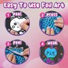 Art & Craft Activity,Foil Craft Dress Up DIY Art Fun Kits,No Mess Creative Foil Art Kits Set Drawing Game for Kids,Birthday Gifts Crafts Supplies Travel Toys for Girls Boys Ages 4 5 6 7 8 9 Year Old