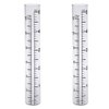 HUTNUOY 5" Rain Gauge Replacement Tube Glass for Outdoor Garden Yard Home, Best Rated 2 Pcs