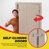 Spring Hinge Door Closer, Fits on Most Door Butt Hinge Pins, 4 Pack