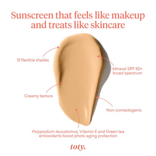 toty. - Ilumina CC Cream SPF 50+, 100% Mineral Color Correcting Cream - Medium Coverage Foundation & Broad Spectrum Sunscreen for Face - Non Comedogenic - by Sofia Vergara - 1.4 fl oz 2N LIGHT BEIGE