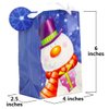 Iconikal Printed Christmas Design Gift Bags, Small, 20-Count