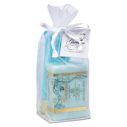 Grecian Soap & Lotion Tube Gift Set Island Citrus Scent- Luxurious Goat's Milk Soap Bar & Lotion Set, Ideal Mother's Day Gift, Unique Women's Gift Set- Natural Beauty Products