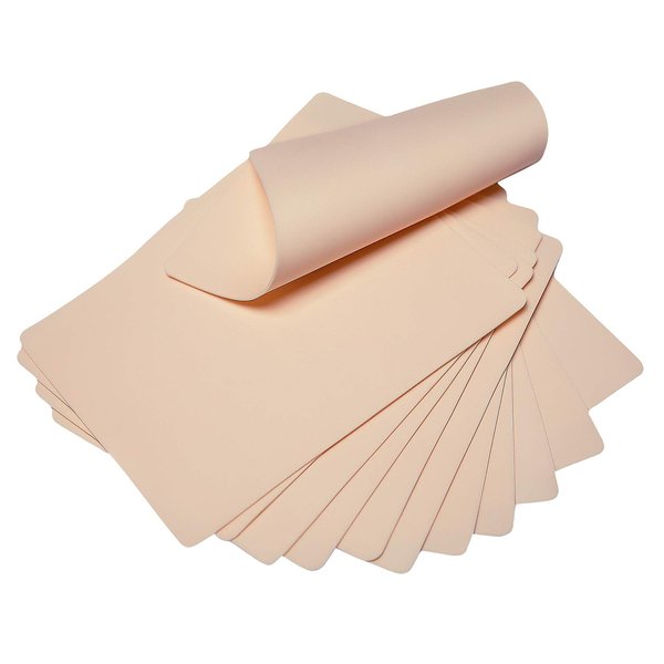 Blank Tattoo Skin 12 Sheets 8"x6" Double Sides Microblading Practice Skin for Tattoo, Eyebrow, Lips Tattoo Kit Tattoo Supplies for Beginners Experienced Tattoo Artists (Yellow-12pcs)