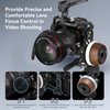 SmallRig F60 Follow Focus for DSLR and Mirrorless Camera Lenses, with Non-Damping Design & Forward/Reverse Switch & A/B Stops, Included Lens Gear, Gear Ring, 15mm Rod & Rod Clamp - 3850