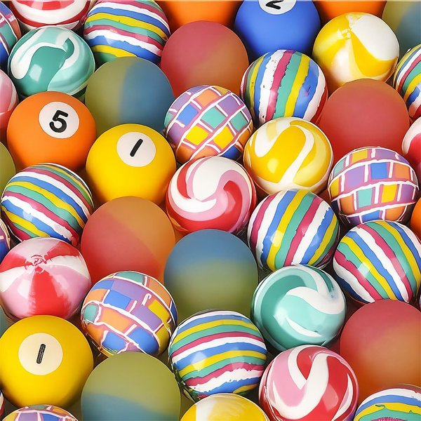 Rhode Island Novelty 38MM 1.50 Inch Assorted Bouncy Balls, 50 Balls per Order