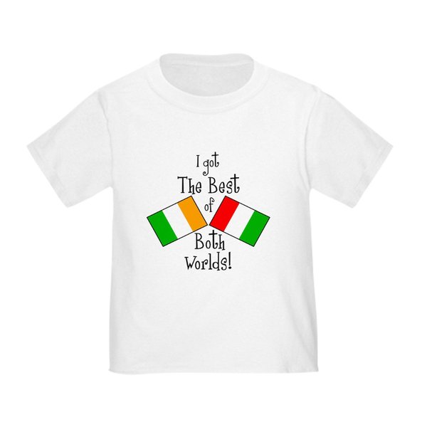 CafePress Irish Italian Kid Toddler T Shirt Cute Toddler T-Shirt, 100% Cotton