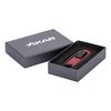 Xikar Turismo Double Jet Flame Cigar Lighter, Attractive Gift Box, Pocket-Friendly, Protective Flip-Lid, Over-Sized Fuel Tank, Matte Red